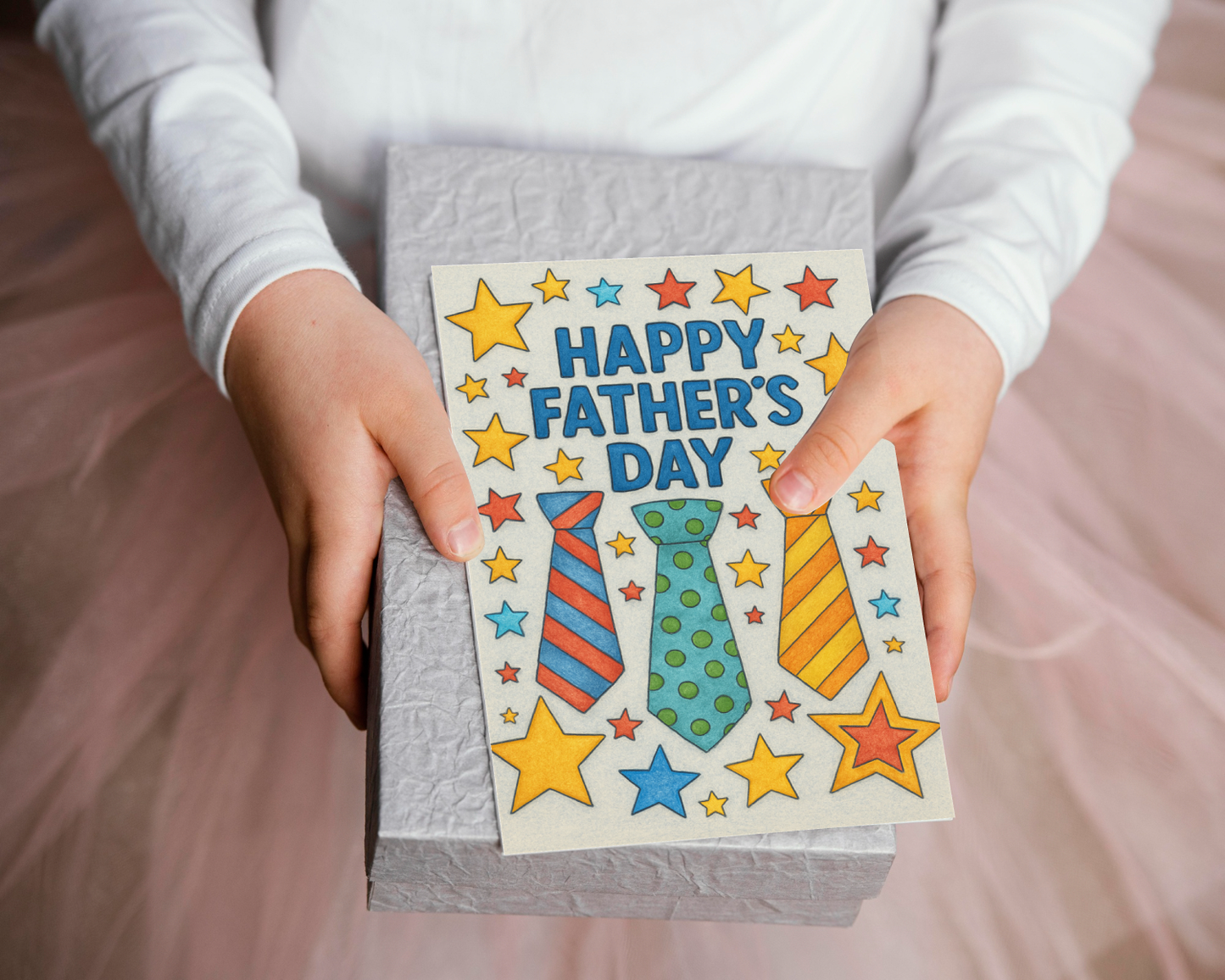 Printable Father’s Day Card – Colorable DIY Gift from Kids