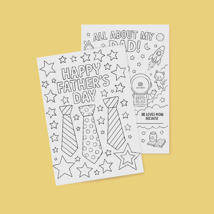 Printable Father’s Day Card – Colorable DIY Gift from Kids